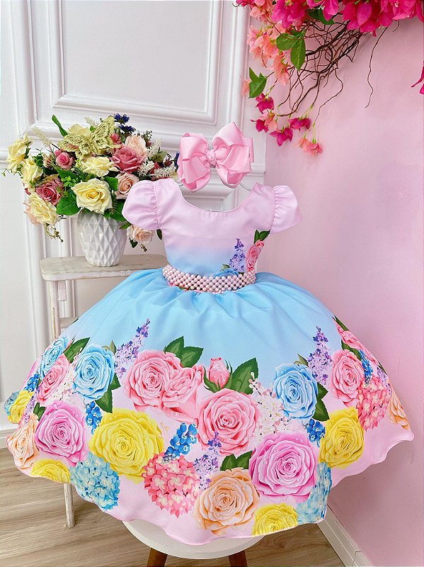 Vestido de cheap flores infantil