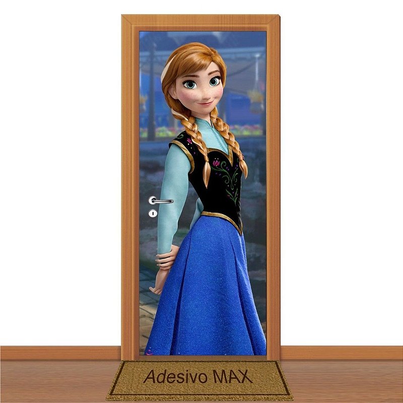 Adesivo de Porta Princesa Frozen 3