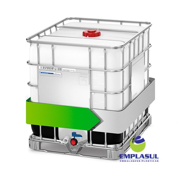 Container IBC 1000 Litros - Loja Emplasul - Bombonas Plásticas