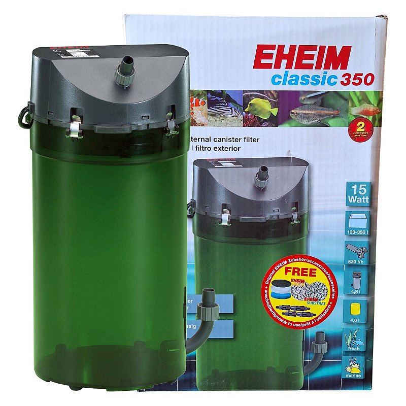 Filtro Canister Eheim Classic 350 620 L/h (2215) - AquaMaeda