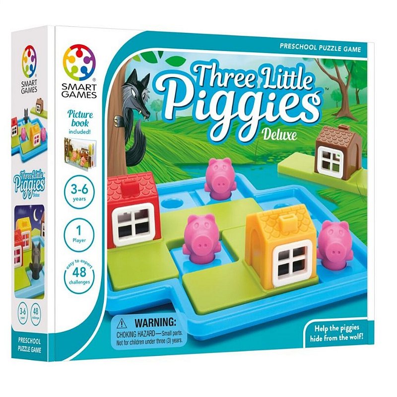 Jogo de Puzzle Os Três Porquinhos - Tutete