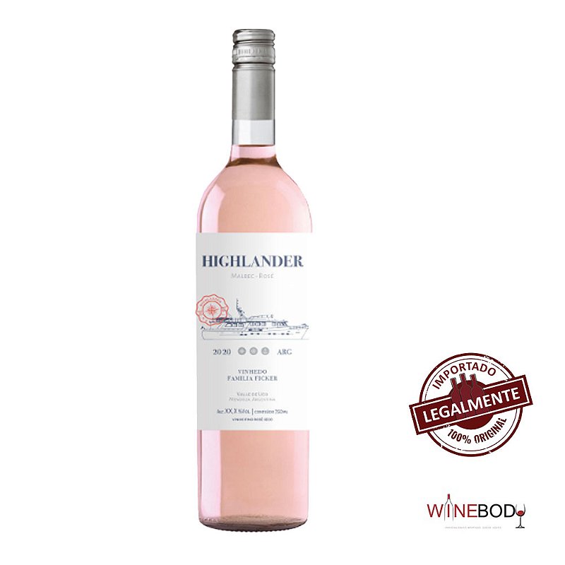 Highlander Malbec-Rosé, Família Ficker, Mendoza, Argentina