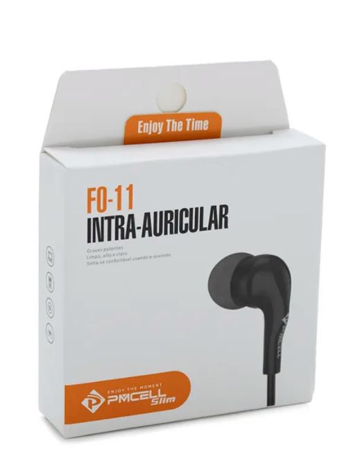 FONE DE OUVIDO CABO EMBORRACHADO COLORS 1,2M PMCELL FO-11