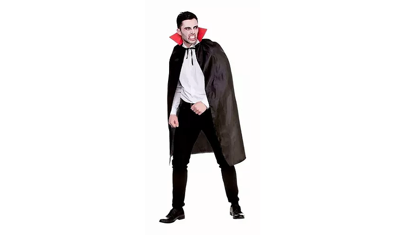 Compre Fantasia masculina de vampiro para halloween, capa com capa