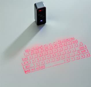 Teclado Laser Projection Keyboard Portátil - Claros Apoio