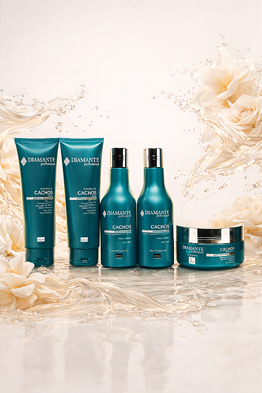Kit Cachos Perfeitos com Shampoo, Condicionador, Leave-In e Máscara