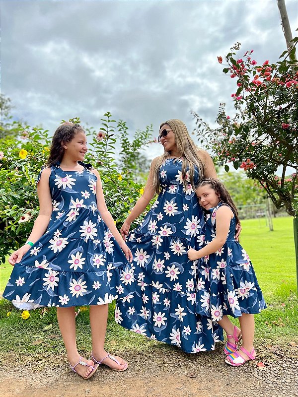 Vestido Mãe e Filha Floral Azul - Adulto - Ss boutique Infantil -Tem de  tudo para aquela criança que anda no estilo.