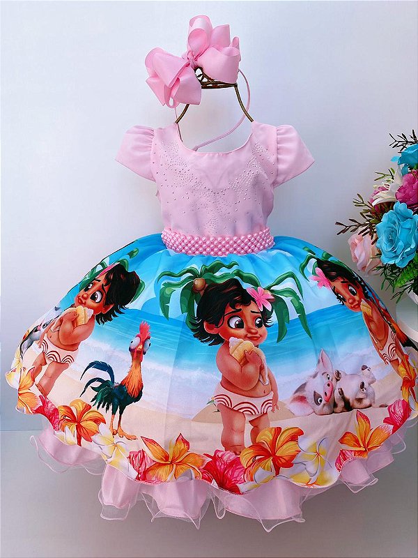 Vestido Da Moana Grande