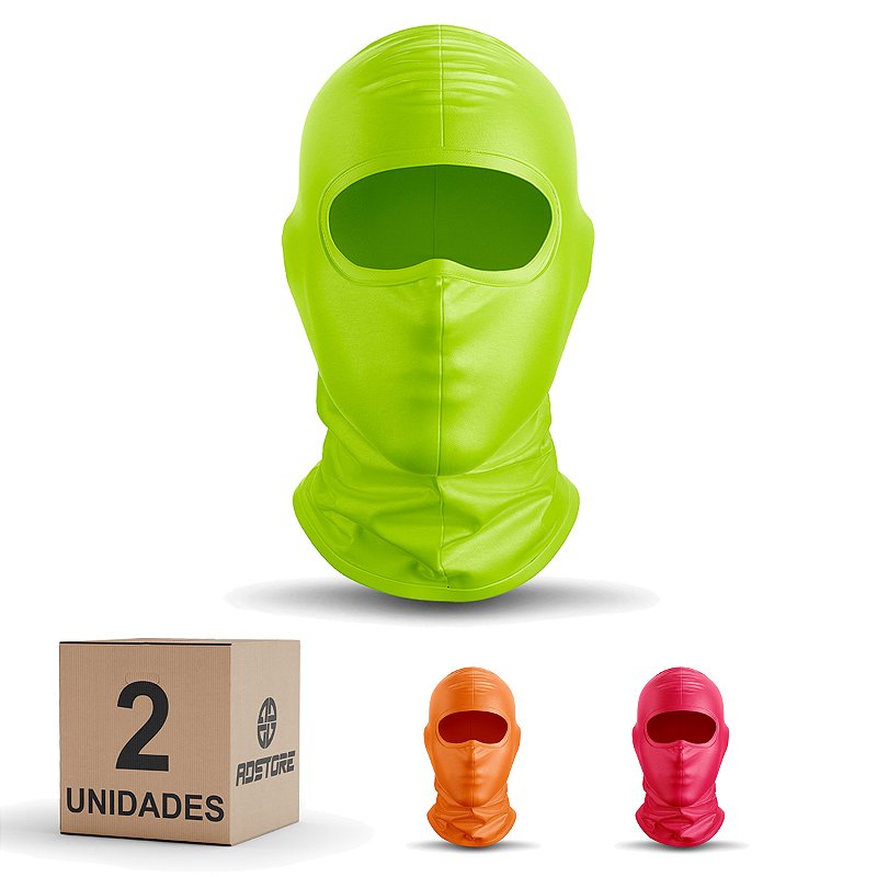 Kit 2 Balaclava Touca Ninja Adstore Premium Neon - ADSTORE | Roupas ...