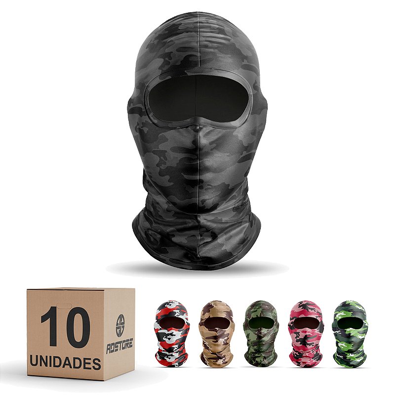 Kit 10 Balaclava Touca Ninja Adstore Premium Camuflada - ADSTORE ...
