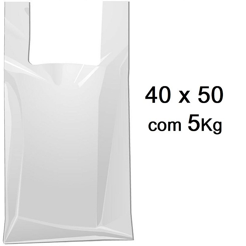 Sacolas Leitosa (Super Forte) 40x50 com 5KG