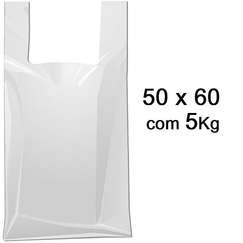 Sacolas Leitosa (Super Forte) 50x60 com 5KG