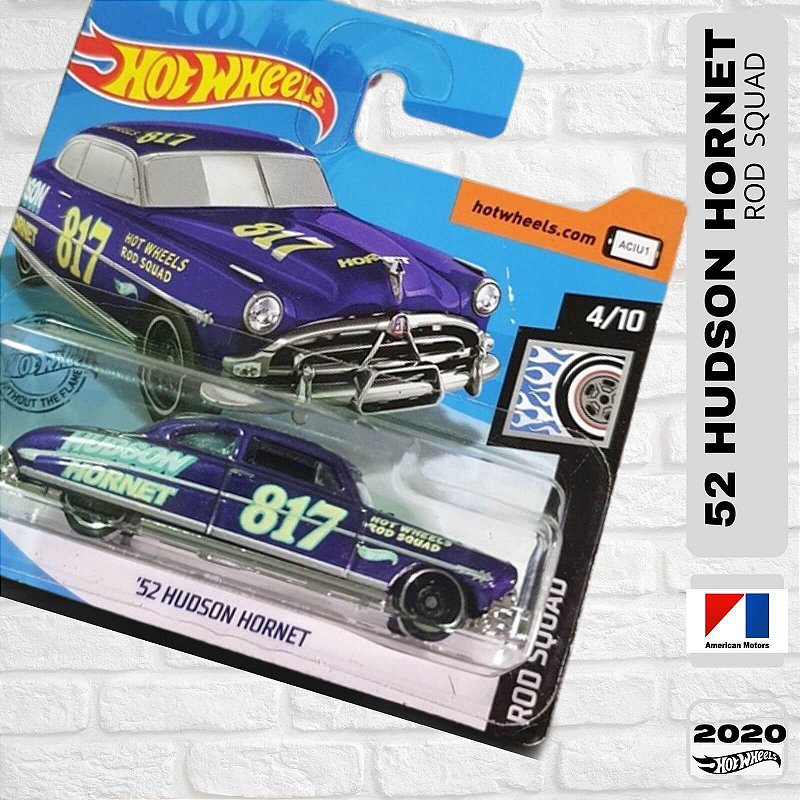 Miniatura Hot Wheels - 52 Hudson Hornet - GHF20 (Azul) | Mini71