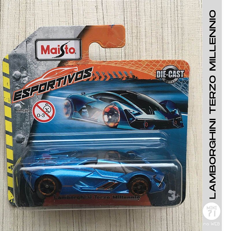 Maisto - Lamborghini Terzo Millennio Azul - 1/64 | Mini71 na Web