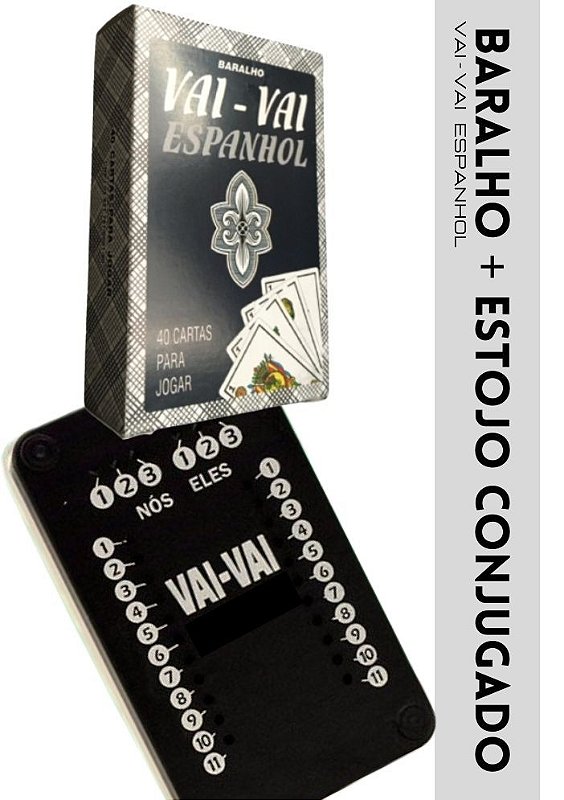 Kit - 02 Jogos de Cartas Baralho Tradicional Vai-Vai - Mini71 na Web