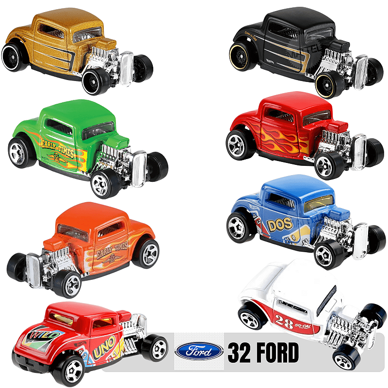 Carrinho miniatura hot wheels '32 ford blus jogo dos - mattel games - 1/5 -  escala 1/64 em Promoção na Americanas