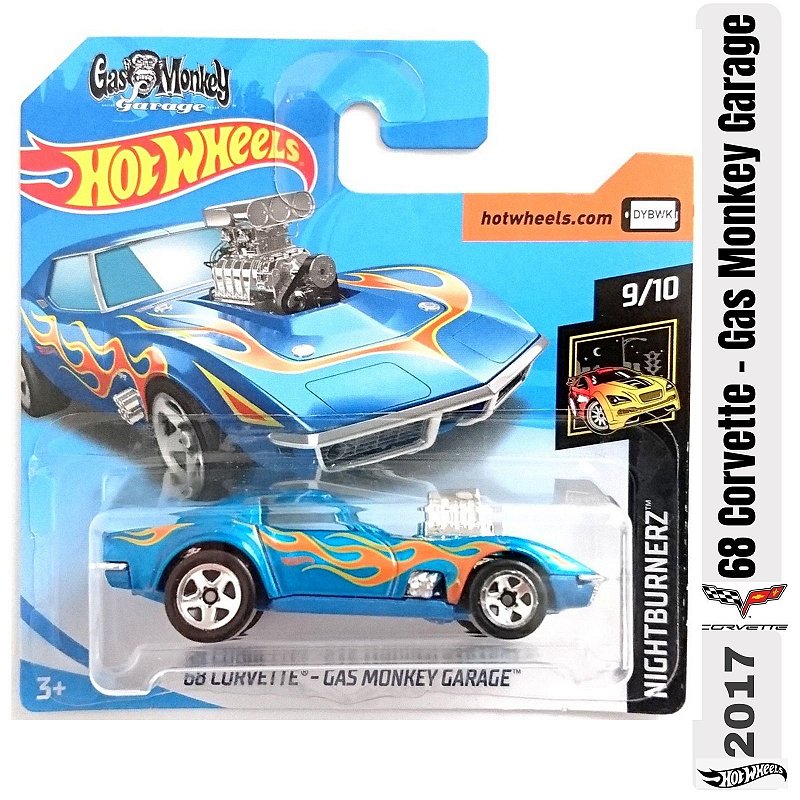 Hot Wheels - 68 Corvette - Gás Monkey Garage - Flame - FJX72