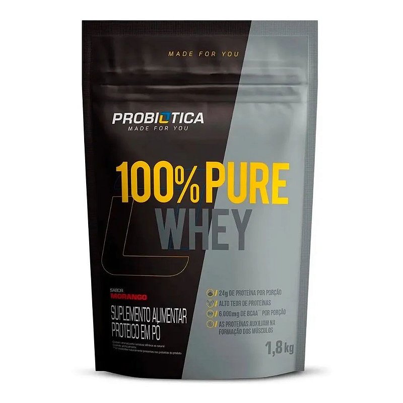 100% Whey Pure Refil - 1,8kg - Probiótica