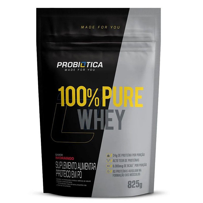 100% Whey Pure Refil - 825g - Probiótica
