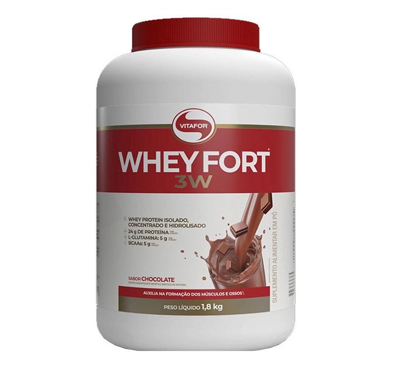 Whey Fort 3W - 1,8kg - Vitafor