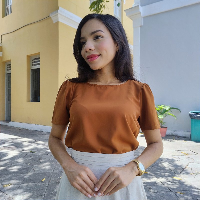 Blusa Básica - Terracota