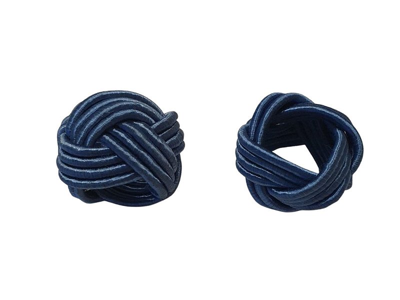 Conjunto com 4 porta-guardanapos Traccia Bluestone
