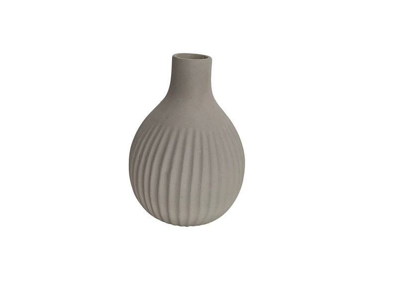 Vaso de cerâmica branca 16 cm