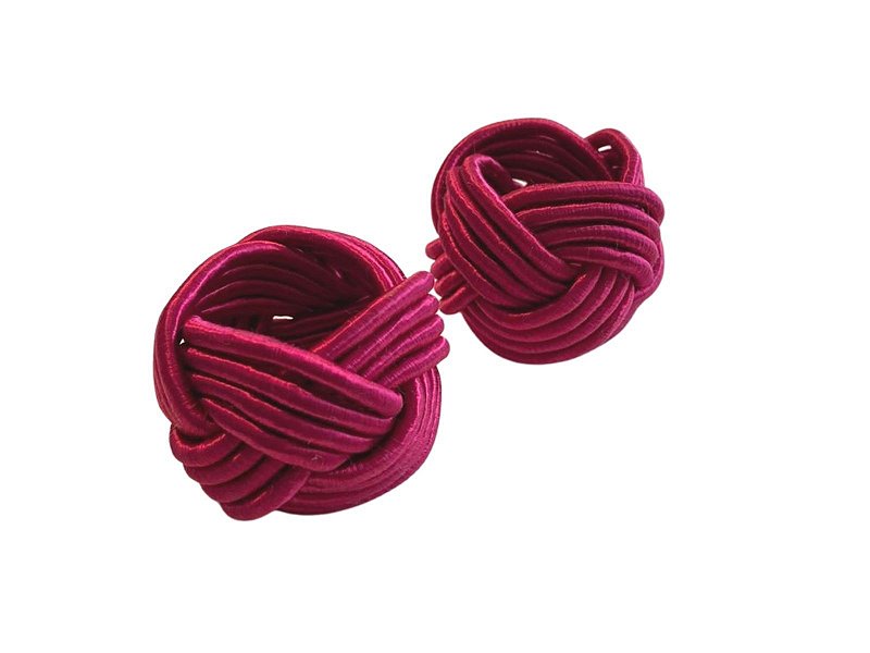 Conjunto com 4 porta-guardanapos Traccia cerise