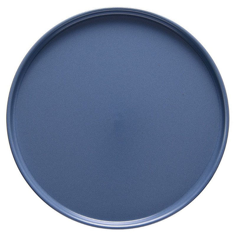 Prato raso de cerâmica Edge Bluestone