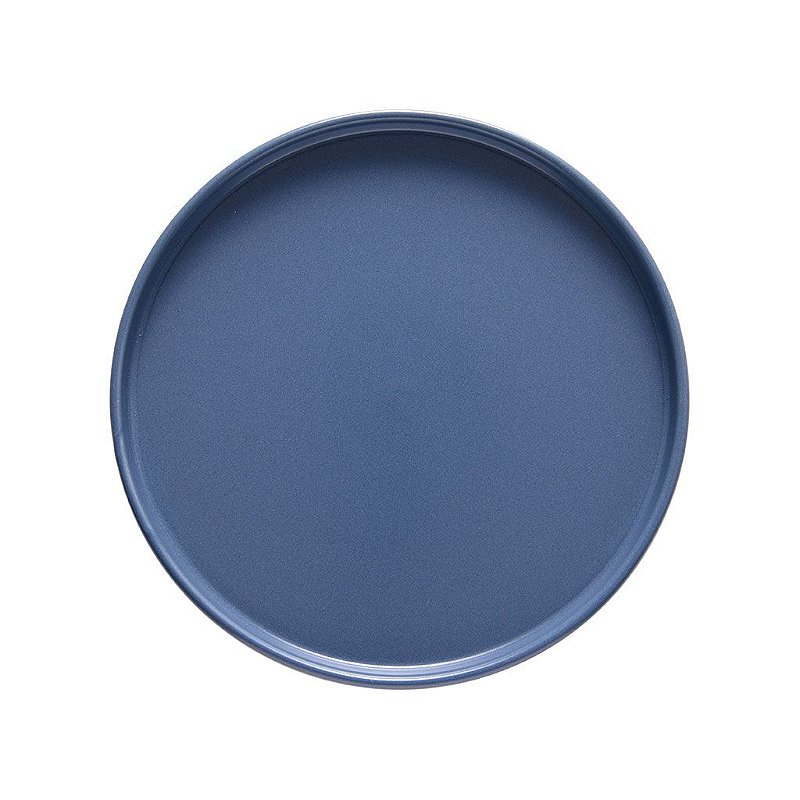Prato sobremesa de cerâmica Edge Bluestone