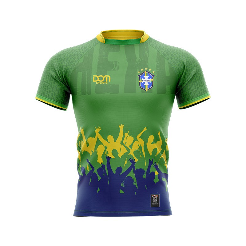 Camisa Standart Torcida Brasil Copa 2022 Verde - Vezzo Cycling