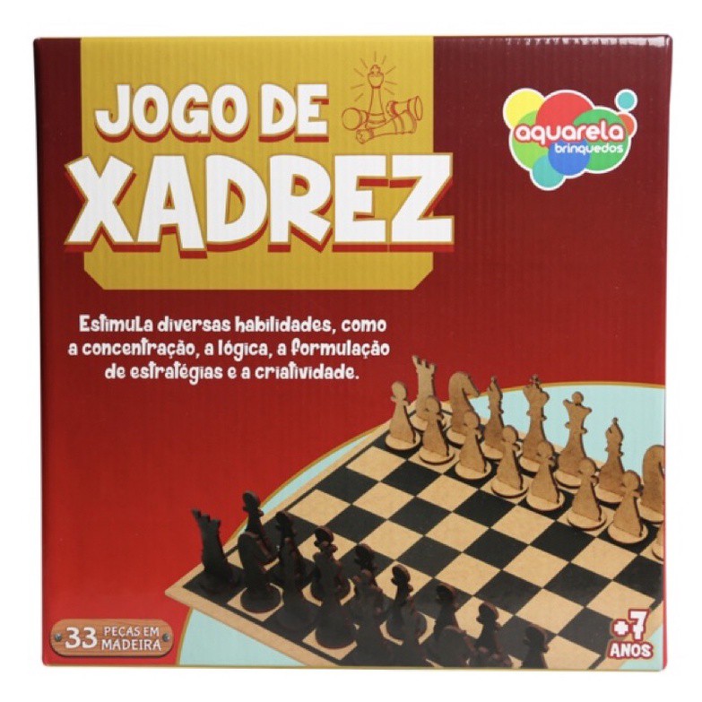 Kit 3 Jogos de Tabuleiro Xadrez + Dama + Jogo da Velha em MDF com Caixa  Organizadora - Jogos Educativos, Jogo da Velha, Xadrez, Damas, Infantil,  Jogos, Caixa MDF, Organizadora.