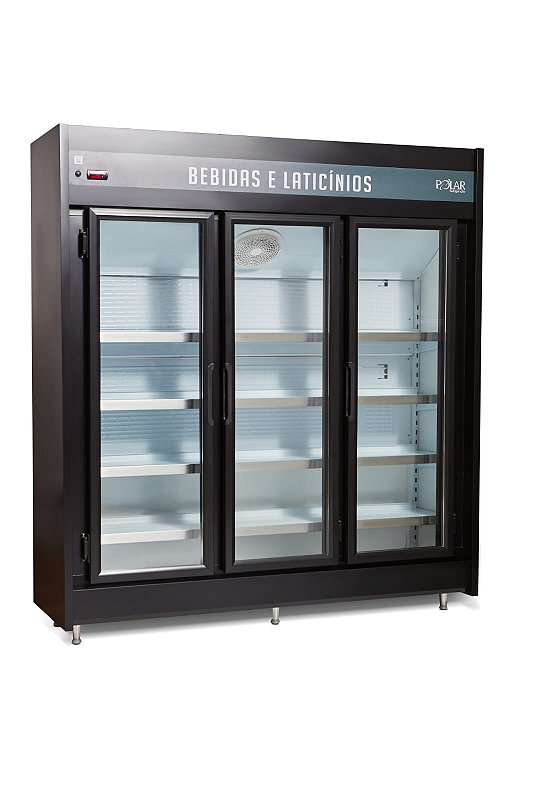 EXPOSITOR VERTICAL 03 PORTAS PEVCA 180 POLAR 220V - zomax.com.br