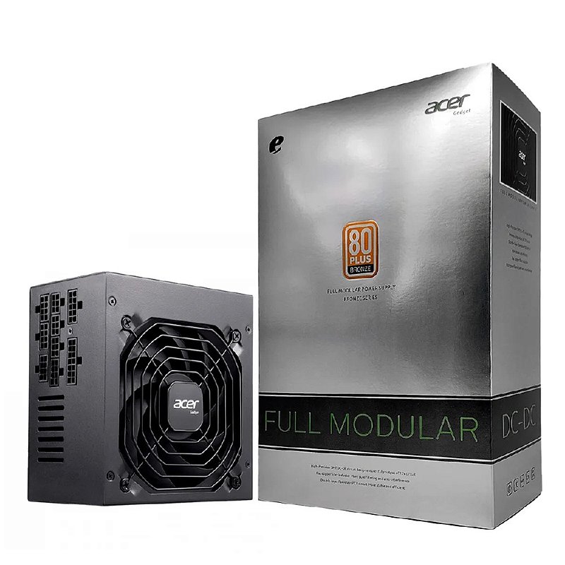 Fonte ATX 550w Acer AC550 Full Modular 80 Plus Bronze - EQUIPE INFORMÁTICA