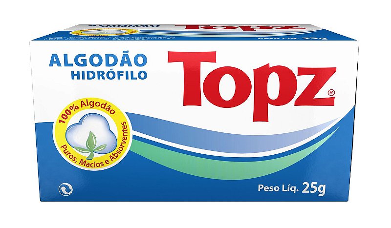 Algodão Topz Hidrófilo Rolo 25G- Cremer - Fabricante Online Algodão Topz Hidrófilo Rolo 25G- Cremer - Fabricante Online