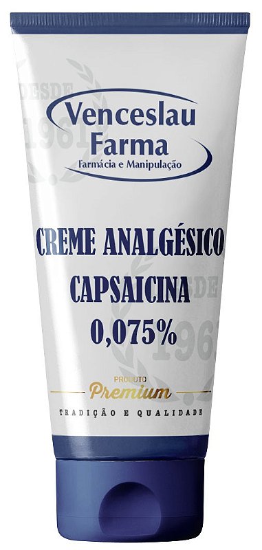 Creme de Capsaicina 0,075% - Venceslau Farma