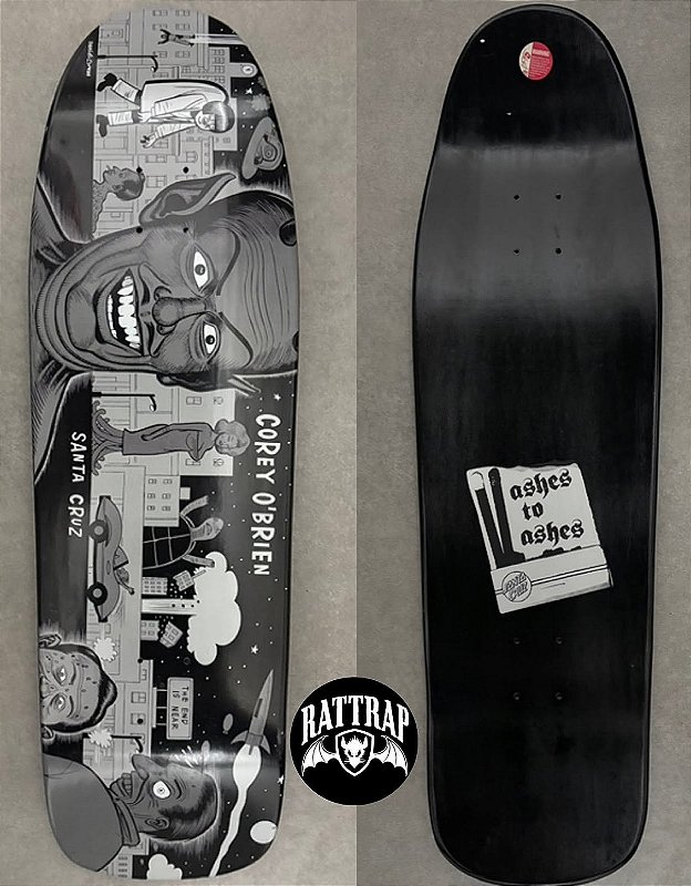 Santa Cruz O'Brien Mutant City Reissue Deck Ashes to Ashes
