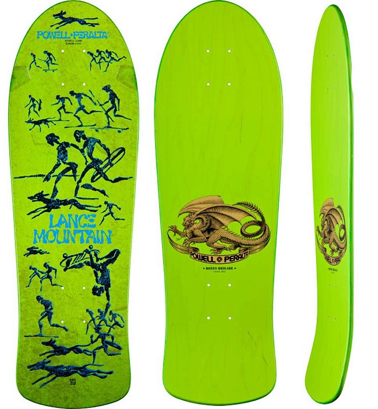 POWELL PERALTA LANCE MOUNTAIN スケボーデッキ SHAPE POWELL PERALTA LANCE MOUNTAIN FUTURE PRIMITIVE REISSUE VERDE
