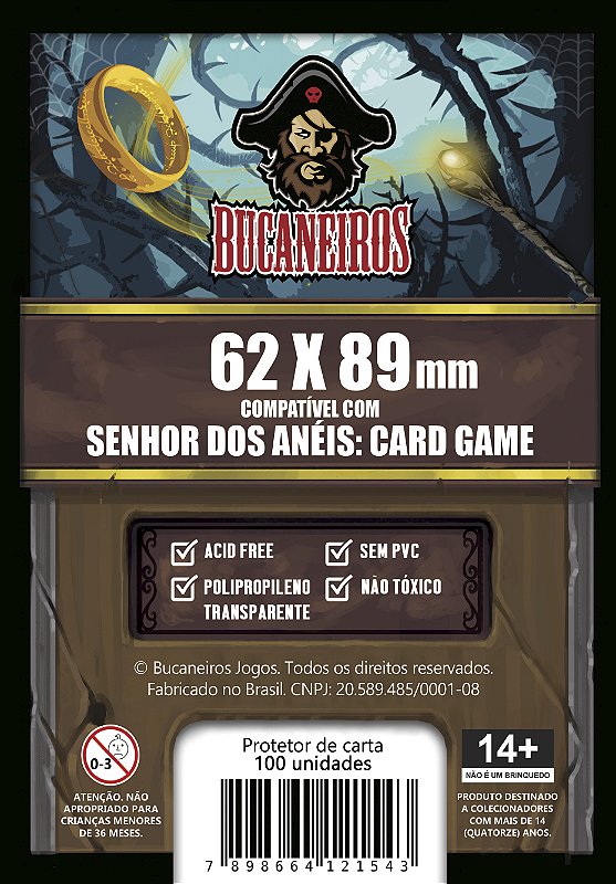Sleeve Customizado para Senhor dos Anéis Card Game (62 x 89