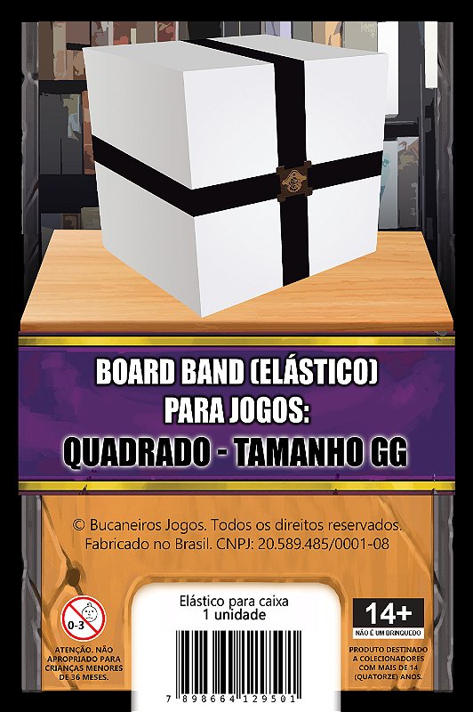 Board Band (Elástico) para Board Games - Caixa Retangular - Tamanho M -  Bucaneiros Jogos - Board Games (Jogos de Tabuleiro), Card Games e Acessórios