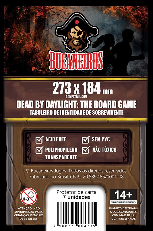 Sleeve Customizado para Dead by Daylight The Board Game Tabuleiros