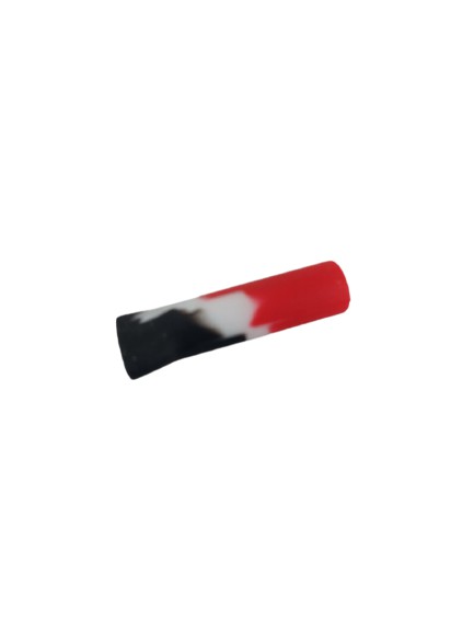 Piteira de Silicone - Vermelho Branco Preto - Zé Fumaça