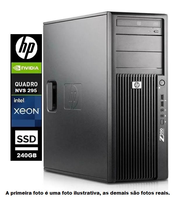 Workstation Hp Z200 Xeon W3470 8gb 240gb Ssd - POP SHOP