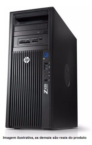 Workstation Hp Z420 Intel Xeon E5-1650 16gb HD 2Tb + SSD 240 - POP