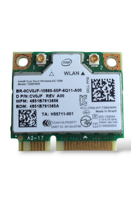 Scheda Wireless Dell Latitude E7470 Originale 8260NGW - 8XG1T, WiFi, Usata Ma Ok