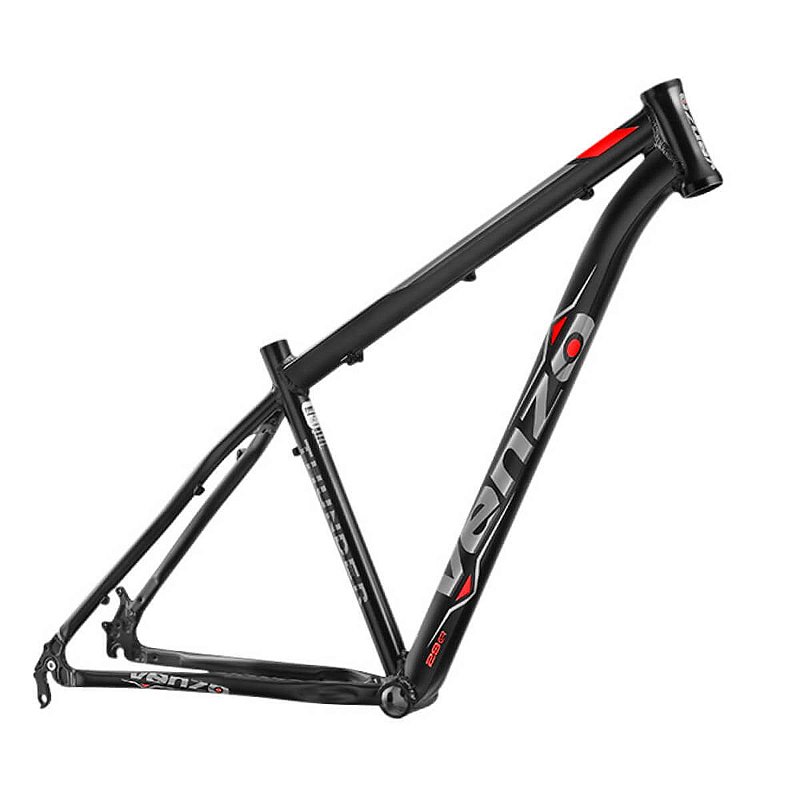 QUADRO MTB 29 ALUMÍNIO VENZO THUNDER TAMANHO 19 (L) PRETO/VERMELHO