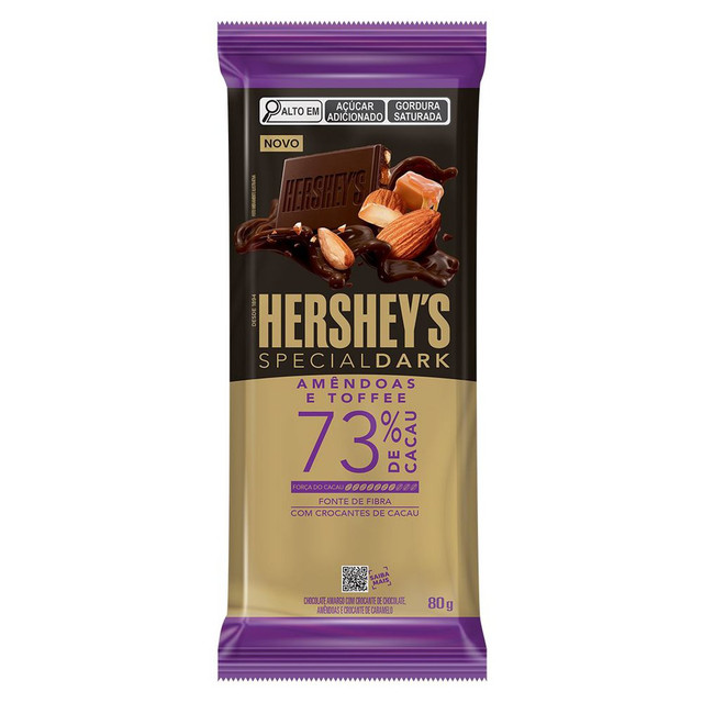 Chocolate Tablete Hersheys Special Dark Amendoas E Toffee 73