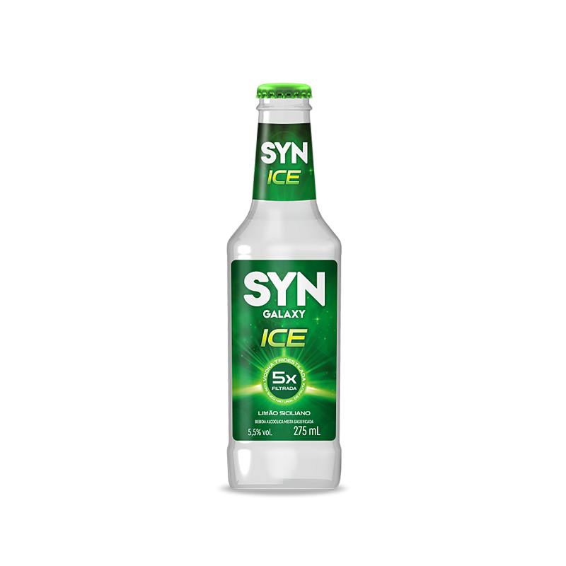 Vodka Ice Syn Galaxy Limao Siciliano 275Ml - Embalagem 6X275 ML
