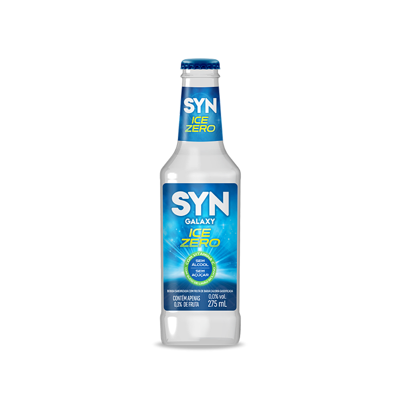 Vodka Ice Syn Galaxy Limao Zero Sem Alcool E Sem Acucar 275Ml