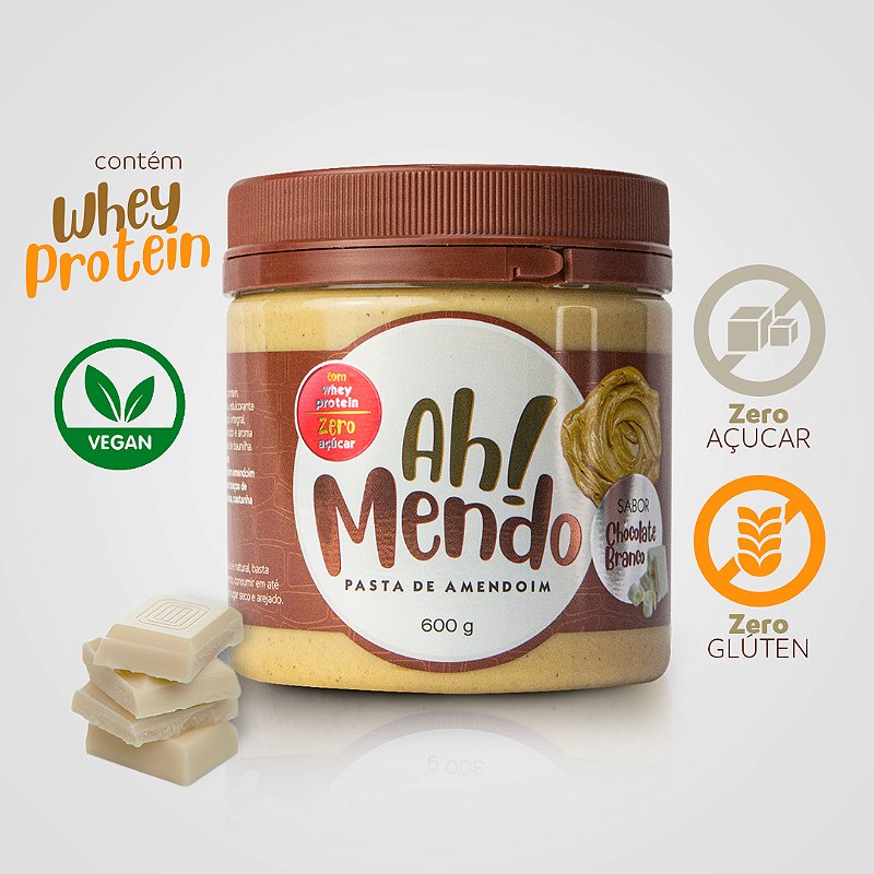 Comprar Pasta de Amendoim Sabor Chocolate Branco Com Whey